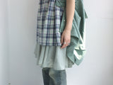 pastel checkered cotton dress
