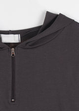 CAP ZIP-UP HOOD TEE