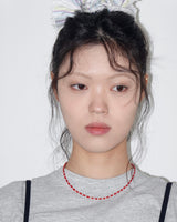 Tiny coral necklace_red