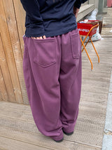 [unisex] ミヒカットワイドバンディングパンツ