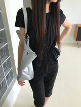 [ORIGINAL] Genie Frill Short Sleeve Blouse