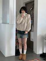 ツイストニットジップアップ(1color)