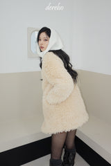 Toggle tteokbokki half-fur coat
