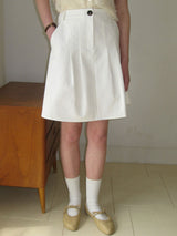 Pintuck Classic Midi-Skirt ( 2 colors )
