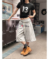 クラックナンバリングハーフTシャツ