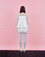 CORSAGE PUFF BLOUSE [IVORY]