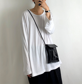 ルーズピーチUネックTシャツ