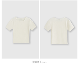 ウィークリーリネンリブラウンドニット / 4 colors