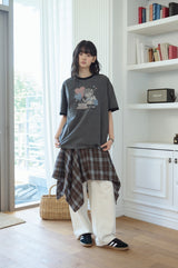 26SS★ Sweet Kitty Pigment Ringer Tee