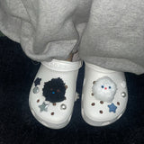 [made]fluffy monster shoes charm set 