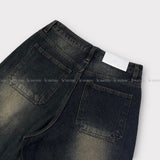 LMN アンベージュウォッシュドワイドデニムパンツ (3 colors)