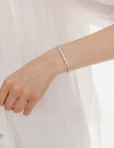 26SS★ [Premium Plating] Essence AB(W) Moissanite Eclat Tennis Bracelet