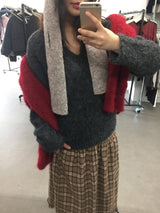[MD Pick]ウールタッチブラッシュVネックニット (4 Colors)