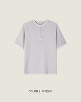 Jet Waffled Henely Top