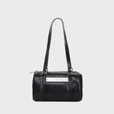 VINTAGE LEATHER CRYSTAL MINI BOSTON BAG_BLACK