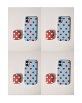witty dot case (skyblue+red)