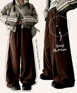 ディラコーデュロイビジョバンディングワイドパンツ