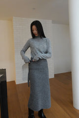 vase knit wrap skirt (2C)