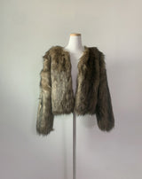 Rokina Eco Fur Jacket (Brown)