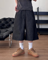 Haven Check Pocket Bermuda Denim Pants