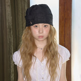 summer lace beanie black