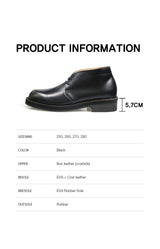 Cowhide Desert Boots Box Black
