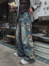 Kuji Camo Guti Denim Pants
