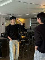 Lead button heavy knitwear