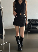 Stripe strap pants