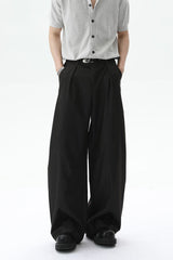 Deconstructed Wide Leg Trousers