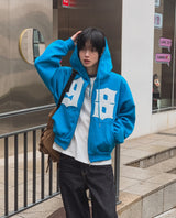 メリウ 98 クロップ フード ジップアップ