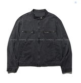  Filed Named Pigment Biker Jacket