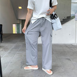LMN bird coolever nylon cargo wide pants (4 colors)