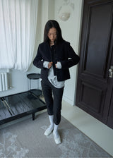 Vintage Crop Jacket (Black)