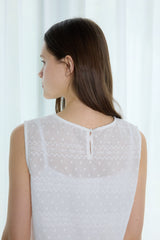 DOT LACE LAYERED DRESS