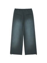 WASHED WIDE SWEATPANTS CHARCOAL