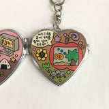 Heart Mirror Keychain/ハートミラーキーホルダー
