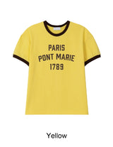 Heize Paris Ringer Short Sleeve Tee