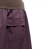 (3color) Flap Two-Pocket Flare Ribbed Skirt