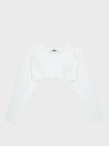 コットンクロップドトップ_White