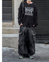 ヒドシックオーバーサイズニットロングスリーブTシャツ