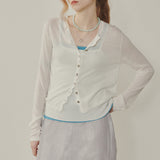 Signature Wave Linen Cardigan