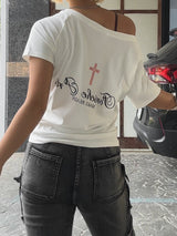 Pink Cross T