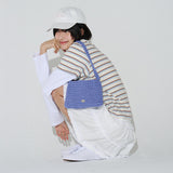 COTTON KNITTING BAG  (Blue)