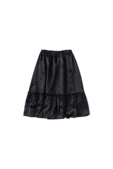 グロッシーミディスカート_black