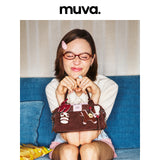 muva. 本革 オイルワックスレザー バイカー風 ショルダーバッグ