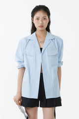 TWILL FADED SHIRT_LIGHT BLUE