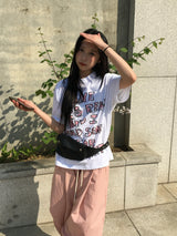 クレヨンキッシュレタリング半袖Tシャツ (2c)