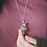 vintage potion necklace silver