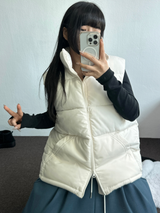 Bカシックフィットパディングベスト💚🩶🖤🤍🤎6カラー